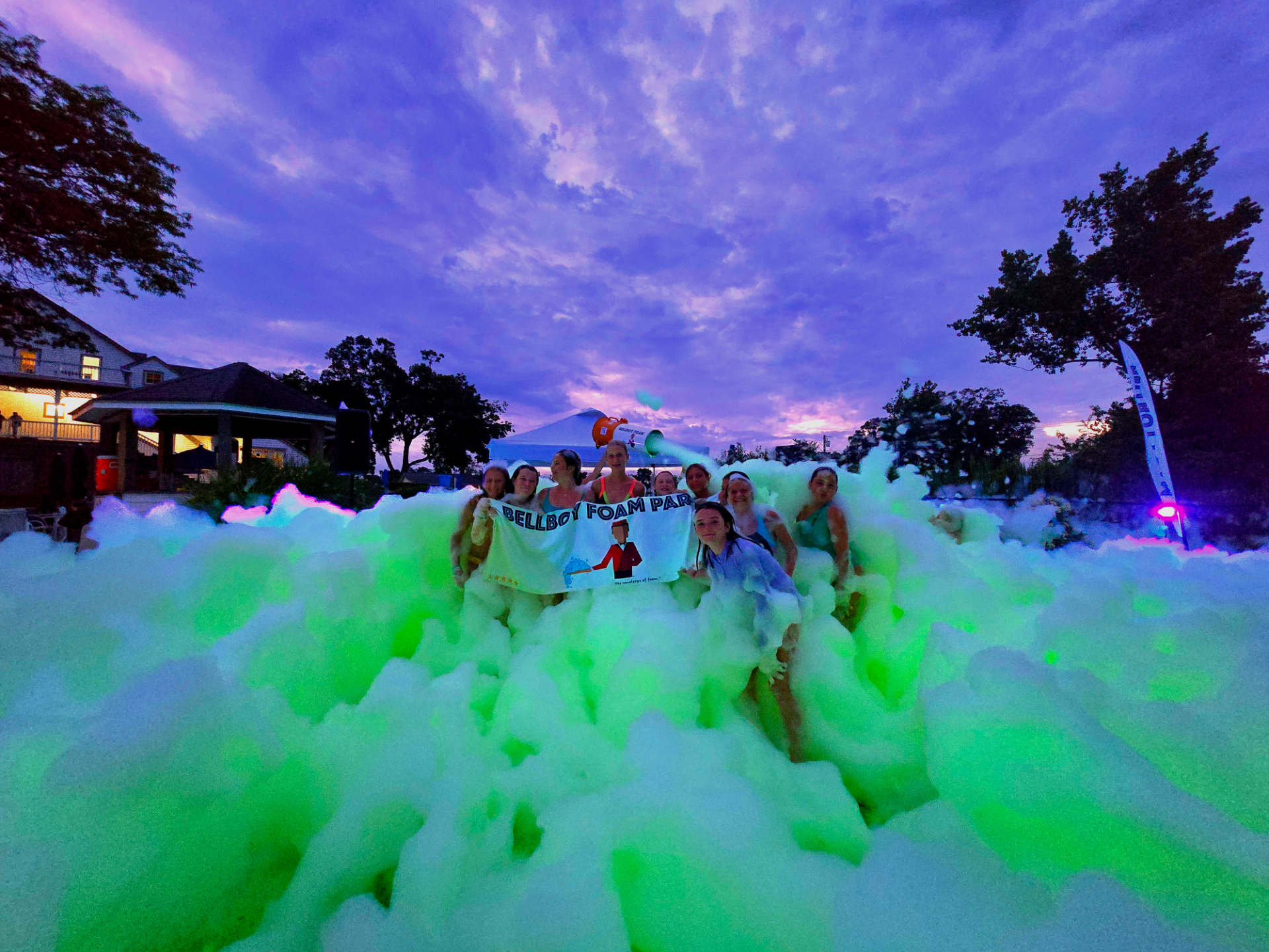 glow foam party service